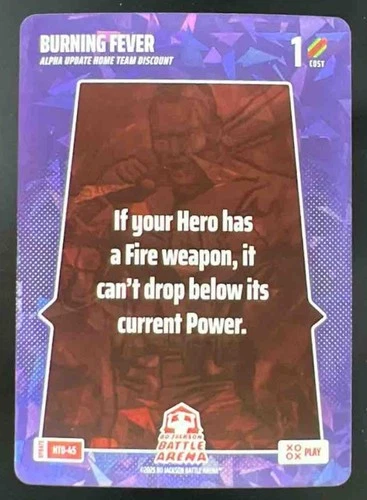 2025 Bo Jackson Battle Arena Burning Fever Blast Home Team Discount #HTD-45 Play