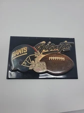 New York Giants Vintage Wood Plaque Sign 7.25x4.5 Inches