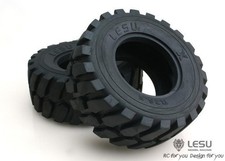 LESU 1/15 110MM Diameter 45MM Height Wheel Rubber Tyres For RC Loader Car Model