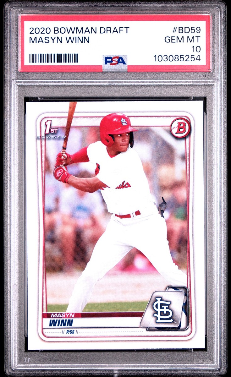 マーシャルクイーン　winner 2020 BOWMAN DRAFT MASYN WINN PSA 10 #BD59 ST. LOUIS
