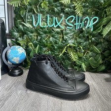 ECCO Women  s Flexure T-Cap Zip Up Sneaker Black Size EU 41 Blacked Out Leather
