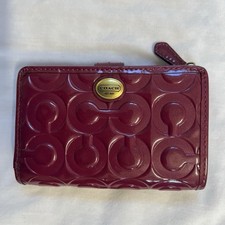 Coach Red wine vintage wallet