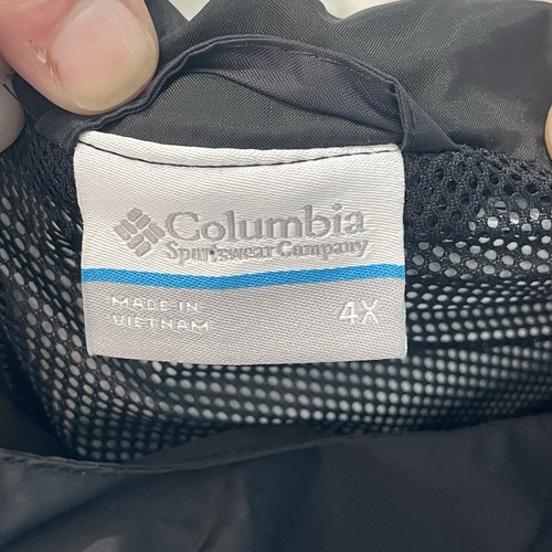 Columbia Men's Watertight II Jacket - Big 4x Black EUC Omni Tech - Picture 15 of 17