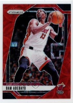 2024-25 Panini Prizm Choice Red Prizm /88 Bam Adebayo #97 1fm1