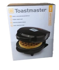 Toastmaster 4" Mini Waffle Maker Nonstick BELGIAN breakfast brunch No UPC