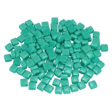 200g 140 Pieces 0.4" Iridescent Square Mosaic Tiles Cyan 