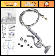 High-Pressure Pre Rinse Sprayer with 45" Stainless Steel Hose, 1.42 GPM Sink Noz