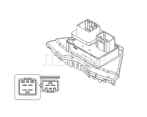 Mahle ABR 35 000P Regler, InnenraumgebläSe FüR Volvo S70 (874)-image