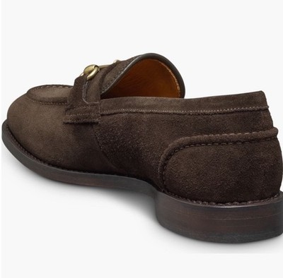 Allen Edmonds Randolph Bit brown leather Loafers US 12 D Allen Edmonds Randolph Bit Chocolate Suede - Sherman  main image 4