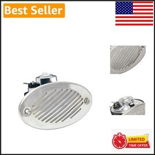 Compact Marine Horn With 125 Db Output - Stainless Steel Grill For Modern Boats Compact Marine Horn With 125 Db Output - Stainless Steel Grill For Modern Boats
