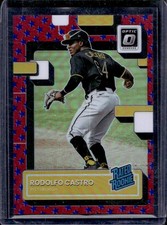 Rodolfo Castro 2022 Donruss Optic #90 Rated Rookie Liberty Prizm /25