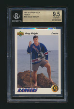 1991-92 Upper Deck French rookie #444 Doug Weight rc BGS 9.5
