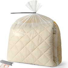 Large Clear Plastic Bags for Storage 6-Pack - Waterproof Extra Large Plastic Bag