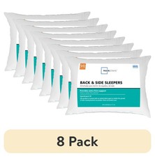  8 pack Back  Side Sleeper Bed Pillow Standard/Queen Extra Firm Support