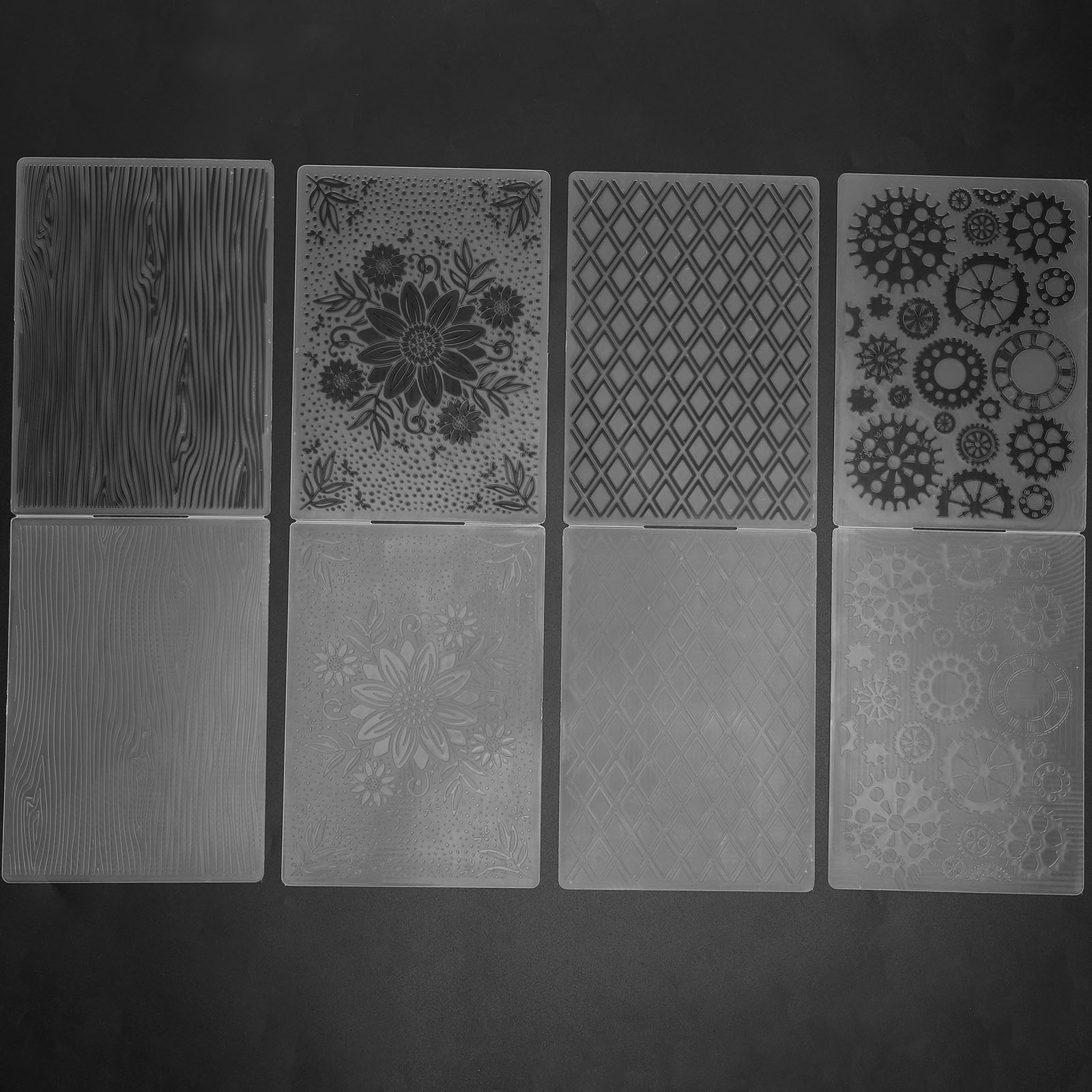 4Pcs Plastic Embossing Folders Embossed Template DIY Card Making Scrapbook BL