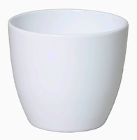 Inna-Glas Pflanzentopf Keramik, Ø40Cm, 33,5Cm, Weiß