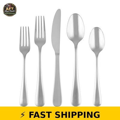 Cambridge Pepino 20-Piece Stainless Steel Flatware Set