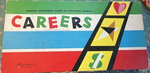 Vintage 1958 Careers Board Game Parker Brothers Complete