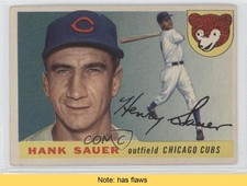 1955 Topps Hank Sauer #45 READ 1z6