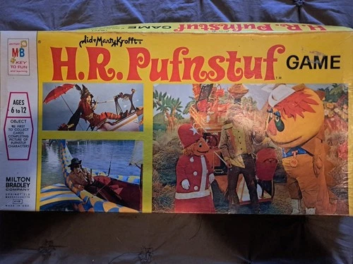 Vintage 1971 Sid & Marty Krofft's H.R PufnStuf Game by Milton Bradley.