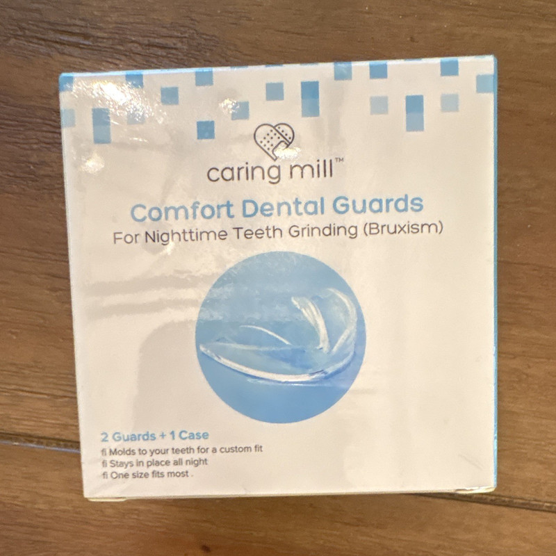 Caring Mill Comfort Clear Moldable Custom-Fitted Night Bruxism Guards + Case