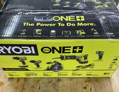 #ad Ryobi ONE 18V Cordless 6 Tool Combo Set PCL1600K2 $210.00