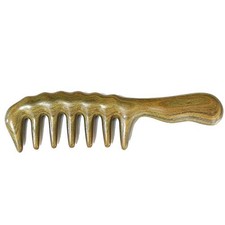 Wood Large Wide Tooth Hair Comb For Thick Curly Hair Head Scalp Massage No St...