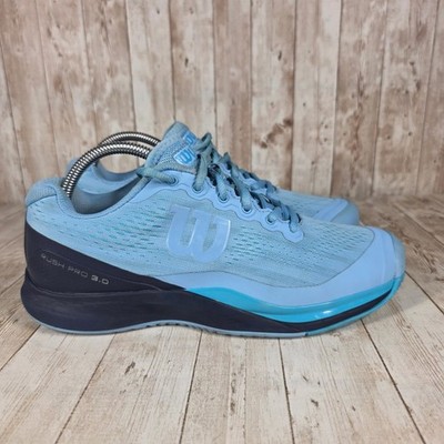 Wilson Rush Pro 3.0 Women's Tennis Shoes Light Blue Athletic Sneakers Size 9.5