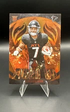 2023 Panini Phoenix - Fired Up Bijan Robinson #FU-8 Orange /75 (RC)