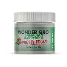 Wonder Gro Jamaican Black Castor Oil Edge Gel for Extreme Hold 2.4 oz - Softe...