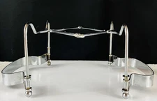 Vintage Trivet Hot Plate Stand Folds & Expands Stainless Steel Heat Resistant
