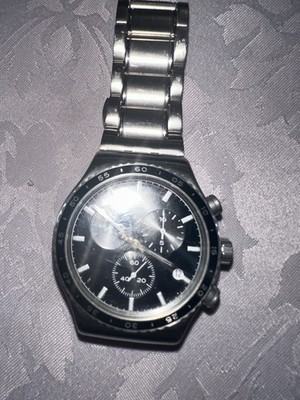 SWATCH SR936SW Quartz  Black Dial Stainless Watch
