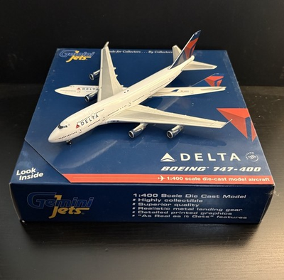 #ad #ad GeminiJets 1:400 Delta Air Lines Boeing 747 400 N665US GJDAL902 Scale Model $99.99