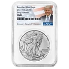 2023-W $1 1-oz Burnished American Silver Eagle NGC MS70 ER Trump Label