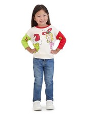 The Grinch Dr. Seuss Toddler Long Sleeve Sweatshirt, Naughty or Nice, 12M