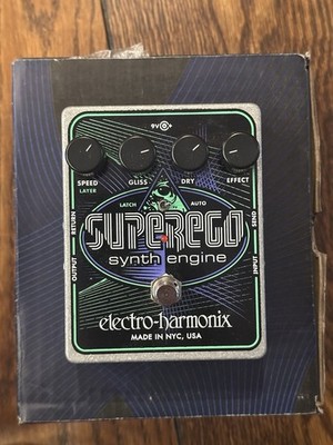 Electro-Harmonix EHX Superego Polyphonic Synth Engine Effect Pedal Open Box