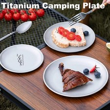 Lightweight Titanium Camping Plate - Perfect for Outdoor Dining