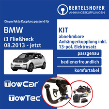 Für BMW i3 Fließheck Typ I01 08.2013-jetzt AHK abn +13pol spez. E-Satz TOP