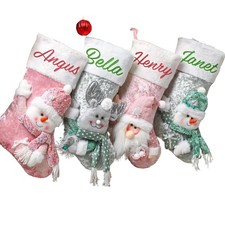 Personalized 3D Christmas Stockings, Custom Family Christmas Stockings, Holiday
