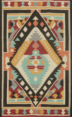 Geometric Reversible Kelim Kilim Rugs Flatweave Tribal Wool Carpet 5x8 ft