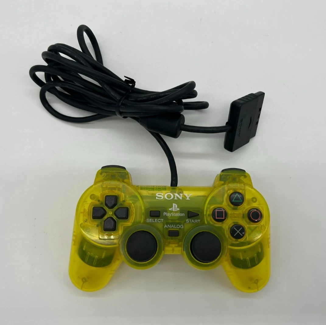 Yellow Wired Controllers for Sony PlayStation 2 for sale | eBay