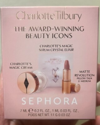 Charlotte Tilbury Sephora The Award Winning Beauty Icons Set Samples Pillow Talk
