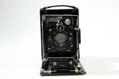 Zeiss Ikon Ideal 250/7 Folding 9x12 Camera w/ 13.5cm f/4.5 Tessar Jena Lens