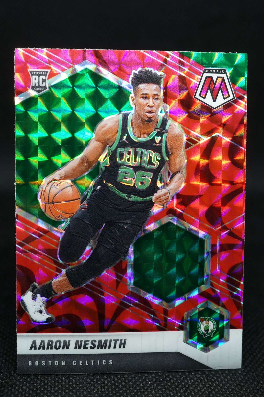 2020-21 NBA Panini Mosaic Rookie Reactive Red Prizm Aaron Nesmith #227 Rookie RC
