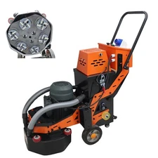 16.1" Concrete Floor Grinder Ground Dust-free Grinder 220V 4.5kw 6 Grinding Head
