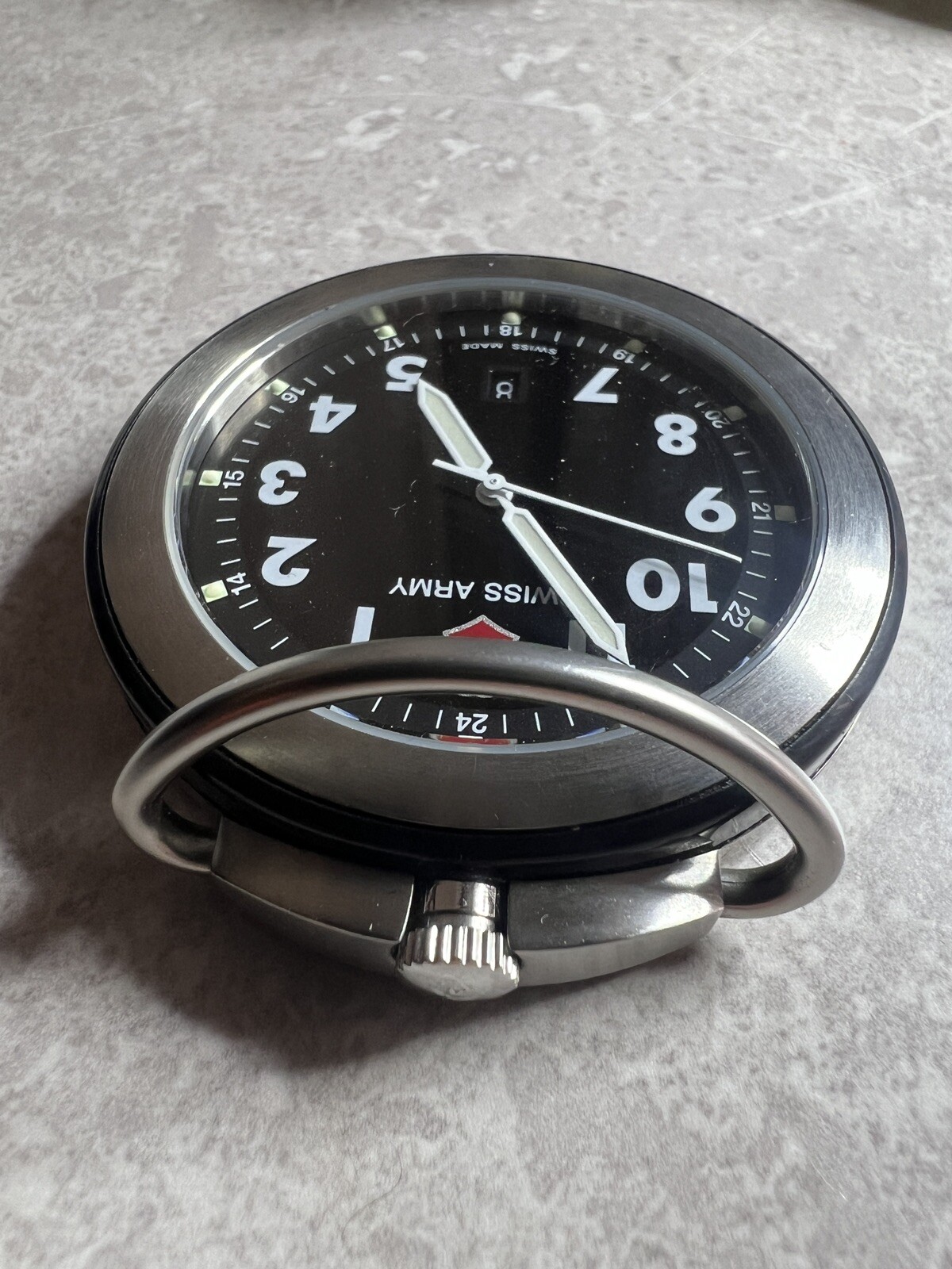 Swiss Army VICTORINOX Pocket Watch Open Face Swiss Chain New Battery eBay