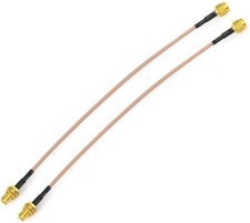 2x RP-SMA Male to RP-SMA Female Adapter Cable For WiFi Router Security IP Camera