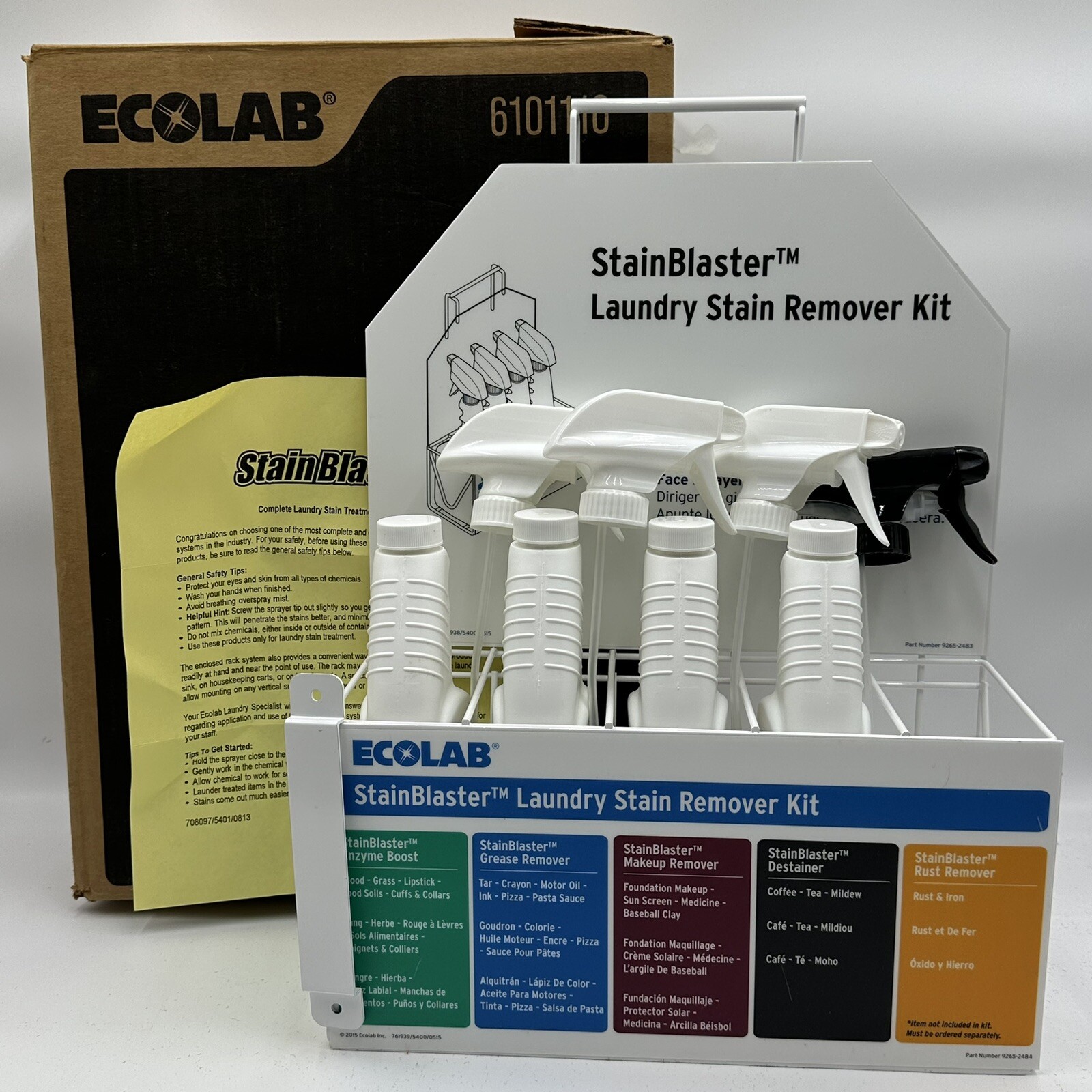 Ecolab Stainblaster Laundry Starter Kit 6101110 Laundry Stain Remover