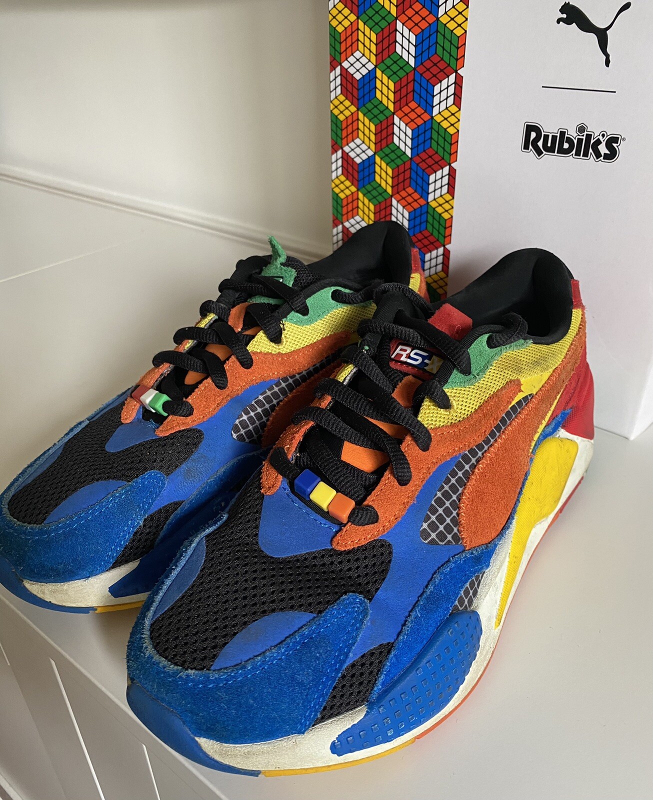 Men’s Sz 8.5 Puma RS-X Rubiks Limited Edition USE… - image 3