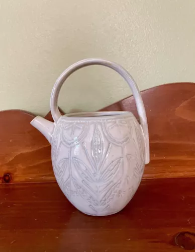 Unique Ceramic Creamer/Pitcher with Handle EUC!
